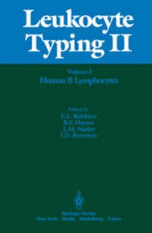 Leukocyte Typing II: Volume 3 Human Myeloid and Hematopoietic Cells