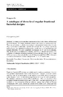 A catalogue of three-level regular fractional factorial designs