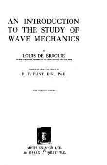 An introduction to the study of wave mechanics