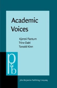 Academic Voices: Across Languages and Disciplines