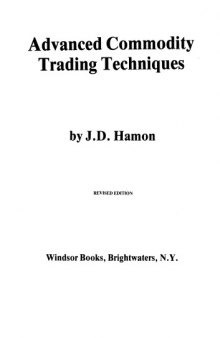 Commodity trading Techniques 