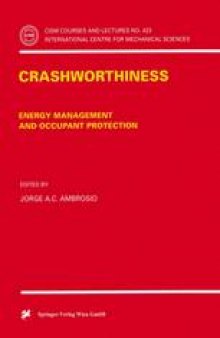 Crashworthiness: Energy Management and Occupant Protection