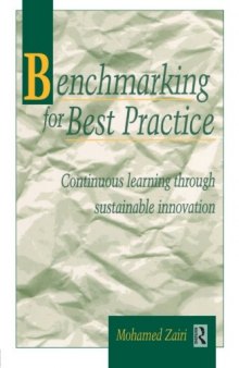 Benchmarking for Best Practice. Continuous learning through sustainable innovation