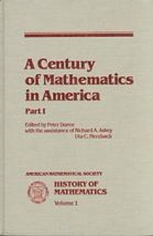 A Century of Mathematics in America [3 vols] 