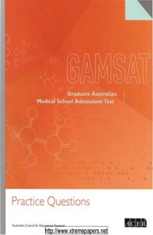 ACER GAMSAT Practice Questions