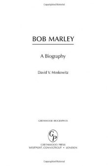 Bob Marley: A Biography (Greenwood Biographies)  