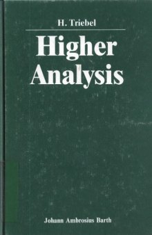 Higher Analysis