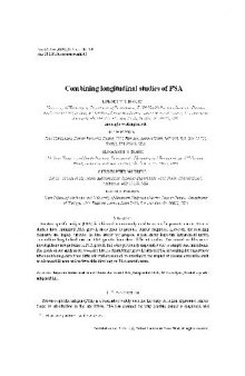 Combining longitudinal studies of PSA