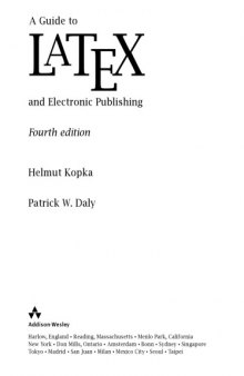 Guide to LaTeX (4th Edition)