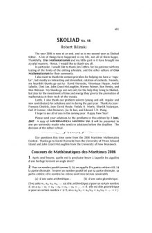 Crux Mathematicorum with Mathematical Mayhem - Volume 32 Number 8 (2006) 