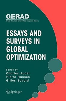 Essays and Surveys in Global Optimization