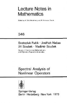 Spectral Analysis of Nonlinear Operators