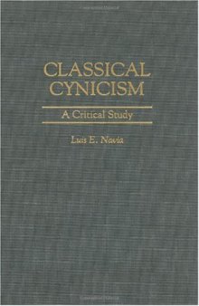 Classical Cynicism: A Critical Study