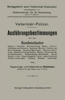 Ausführungsbestimmungen für die Bundesstaaten