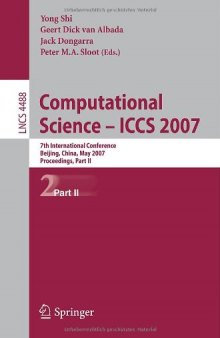 Computational Science – ICCS 2007: 7th International Conference, Beijing, China, May 27 - 30, 2007, Proceedings, Part II