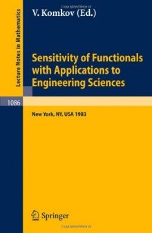 Sensitivity of Functionals with Applications to Engineering Sciences: Proceedings of a Special Session of the American Mathematical Society Spring Mee