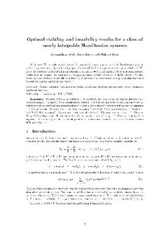 Optimal stability and instability results for a class of nearly integrable Hamiltonian systems