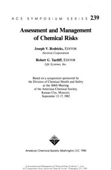 Assessment and Management of Chemical Risks