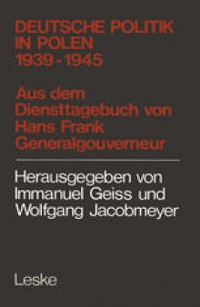 Deutsche Politik in Polen 1939–1945