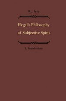 Hegels Philosophie des subjektiven Geistes / Hegel’s Philosophy of Subjective Spirit: Band I / Volume I