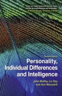 Personality, individual differences, and intelligence