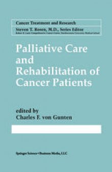 Palliative Care and Rehabilitation of Cancer Patients