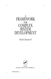 A Framework for Complex System Development