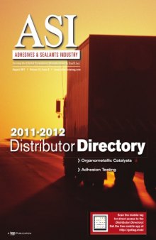 Adhesives & Sealants Industry August 2011 
