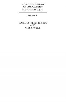 Gaseous electronics and gas lasers