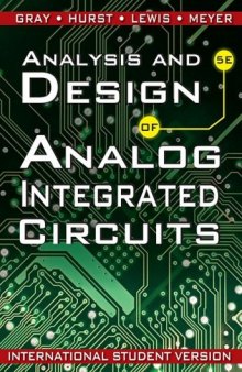 Analysis and Design of Analog Integrated Circuits, 5th edition