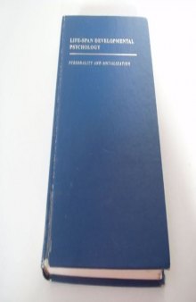 Life-Span Developmental Psychology. Methodological Issues