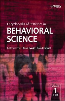 Encyclopedia of Statistics in Behavioral Science