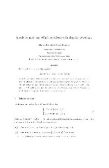 A note on nonlinear elliptic problems with singular potentials