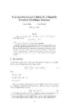 Concentration around a sphere for a singularly perturbed Schrodinger equation