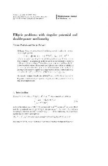 Elliptic problems with singular potential and double-power nonlinearity