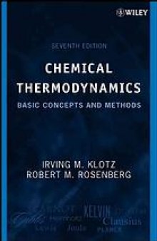 Chemical thermodynamics : basic concepts and methods