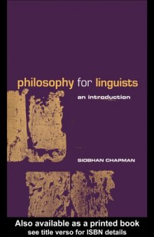 Philosophy for linguists: an introduction