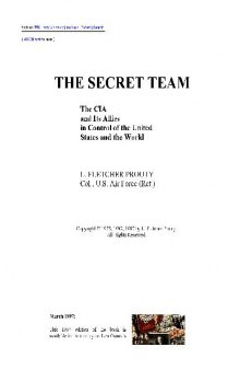 The Secret Team - By Fletcher Prouty