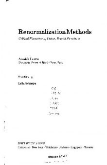 Renormalization methods