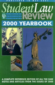 Student Law Review Yearbook 2000