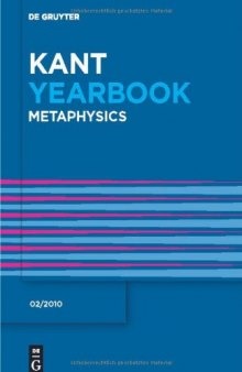 Metaphysics (Kant Yearbook) 