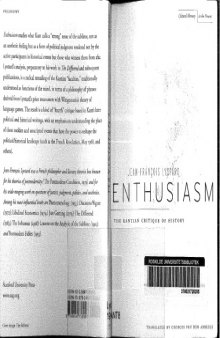 Enthusiasm: The Kantian Critique of History