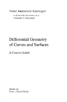 Differential geometry of curves and surfaces: A concise guide