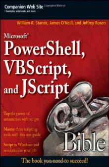 Microsoft Powershell, VBScript, and JScript bible