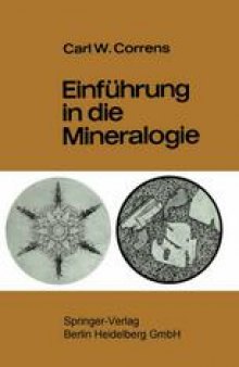 Einfuhrung in die Mineralogie: Kristallographie und Petrologie