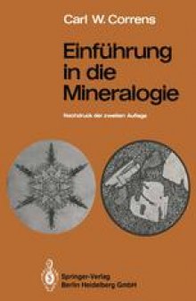 Einfuhrung in die Mineralogie: Kristallographie und Petrologie