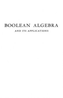 Boolean Algebra and Its Applications 