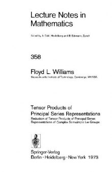 Tensor Products of Principal Series Representations: Reduction of Tensor Products of Principal Series Representations of Complex Semisimple Lie Groups