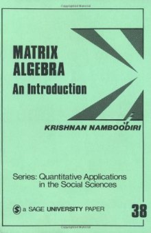 Matrix Algebra: An Introduction