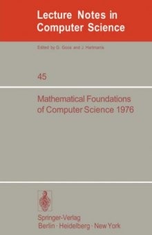 Mathematical Foundations of Computer Science 1976: Proceedings, 5th Symposium, Gdańsk, September 6–10, 1976